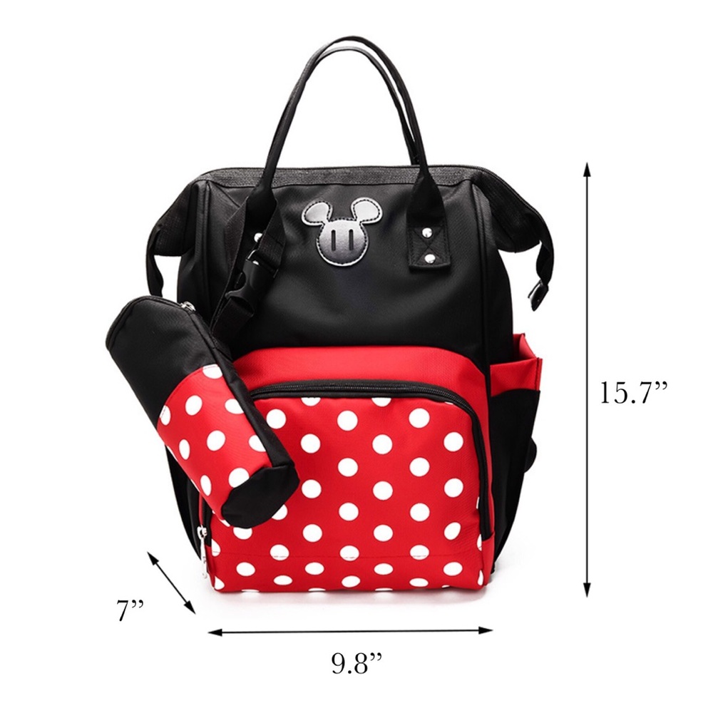 Minnie Mouse Large Capacity Backpack Diaper Bag - Picture 16 of 16